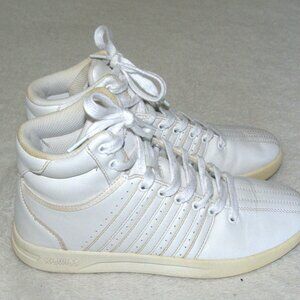 K Swiss Women's Classic Hi Top White Sneakers Shoes size 7